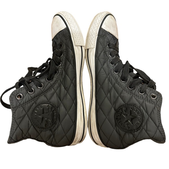 Converse Black Quilted High-Top Sneakers - Picture 1 of 8